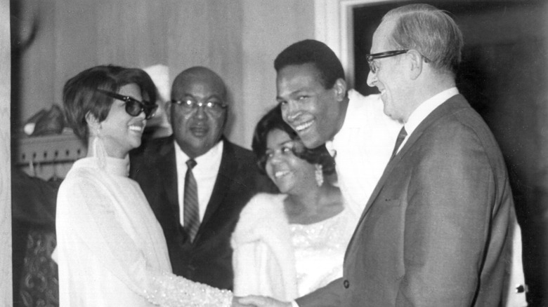 Marvin Gaye and his duet partner Tammi Terrell