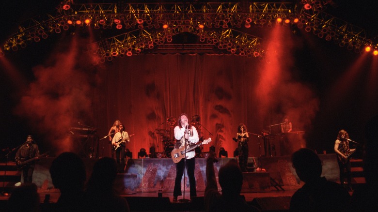 meat loaf on stage in concert