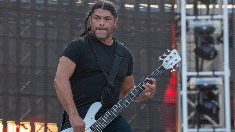 Robert Trujillo playing bass