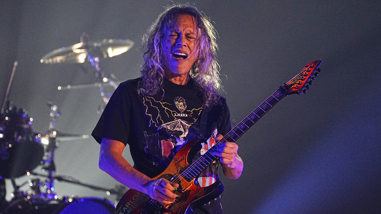 Kirk Hammett playing guitar