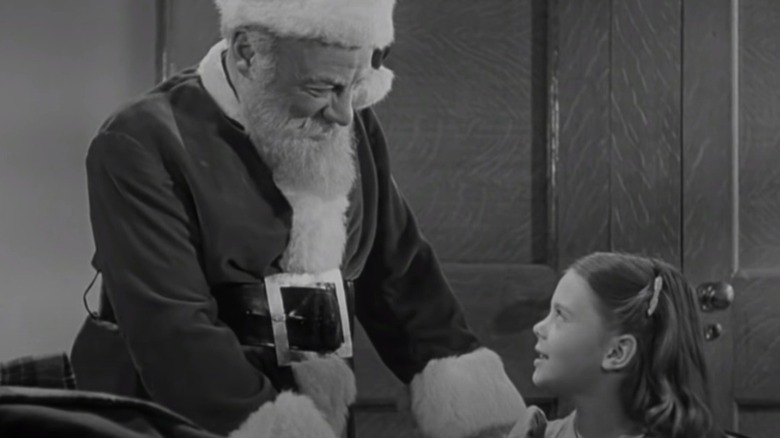 Susie meets Kris in "Miracle on 34th Street"