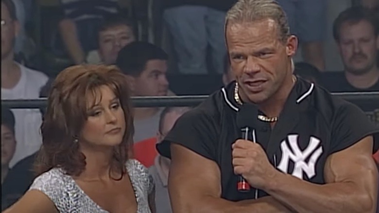 Lex Luger cuts promo with Elizabeth