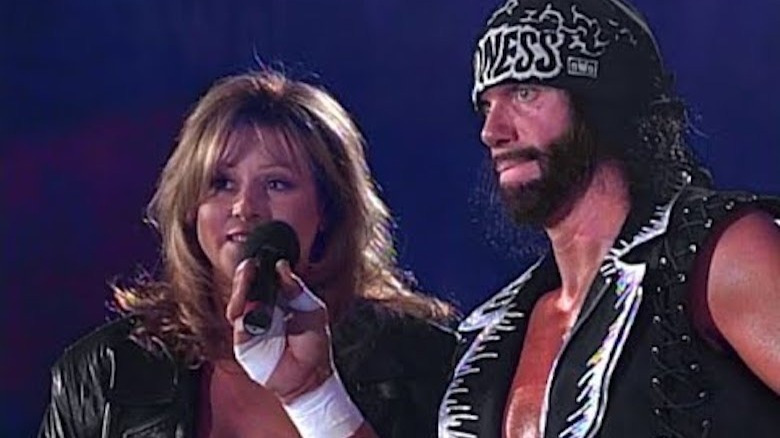 Elizabeth cuts promo with Randy Savage