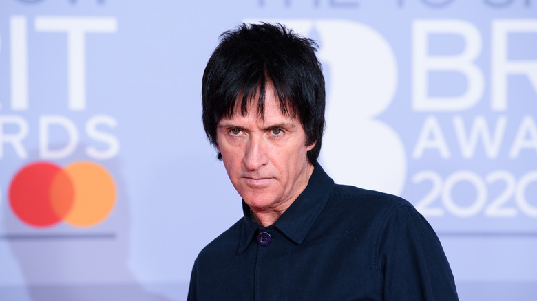 Johnny Marr looking serious