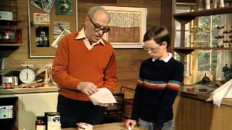Mr. Wizard showing an experiment