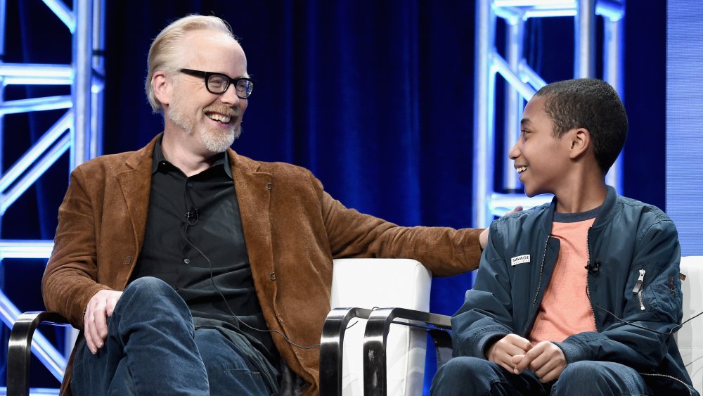 Adam Savage and a Junior MythBuster