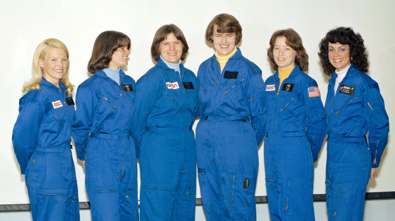 Portrait photo of NASA's first six female astronauts