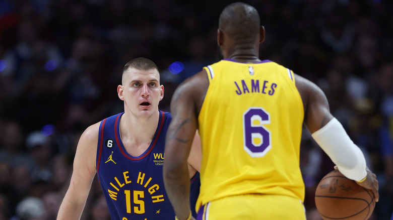 Nikola Jokić against LeBron James