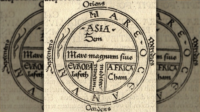 division of the world between noahs sons