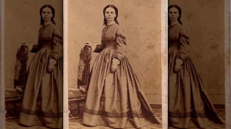 Full length portrait of Olive Oatman