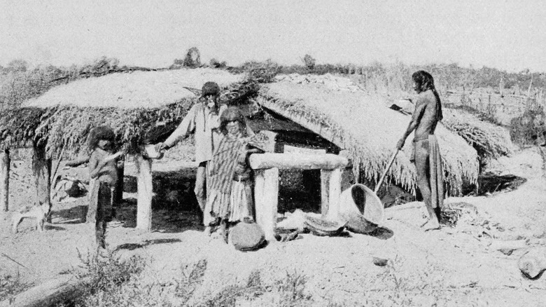 House style built by Mojave Indians of Arizona, 1892