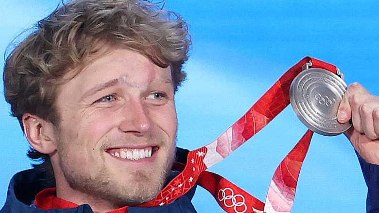 Colby Stevenson with silver medal