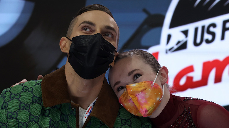 Adam Rippon and Mariah Bell 