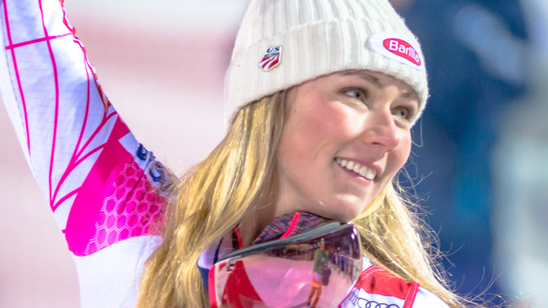Mikaela Shiffrin on the slopes
