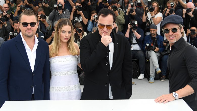 Leonardo DiCaprio, Margot Robbie, Quentin Tarantino, and Brad Pitt