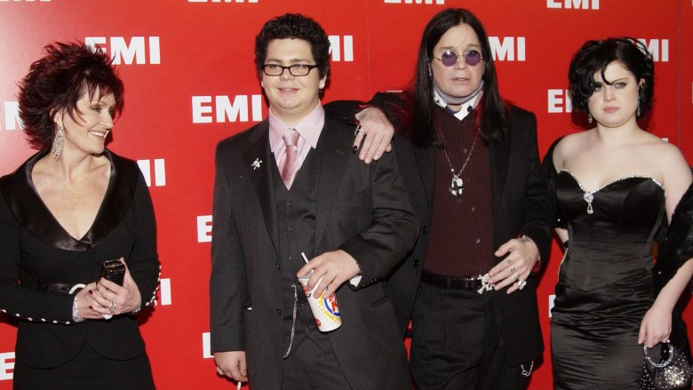 The Osbourne family at an EMI event