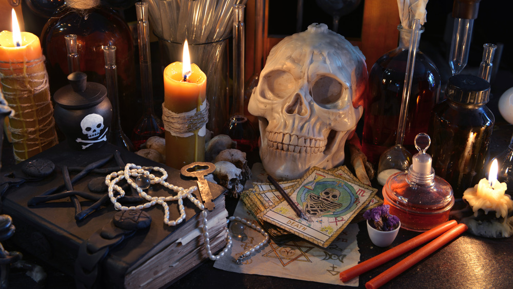 paranormal objects on table