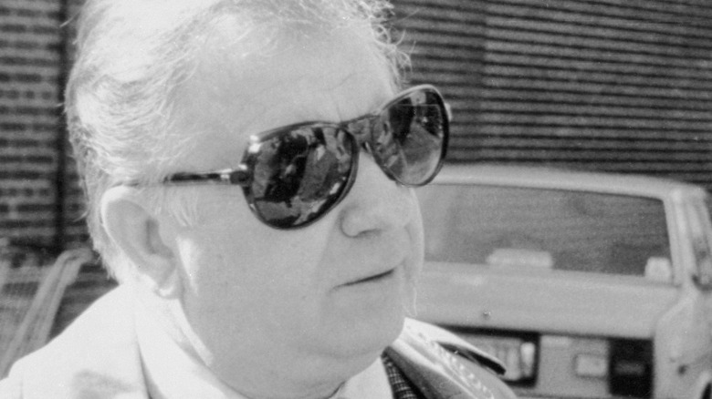 Ed Warren wearing sunglasses