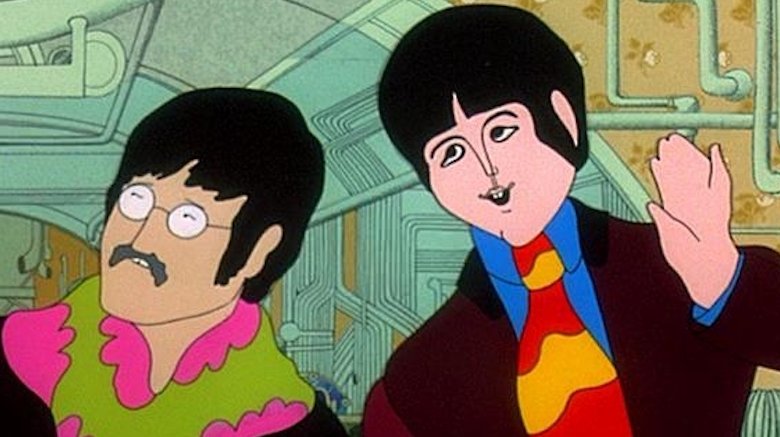Paul McCartney and John Lennon cartoon