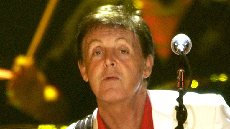 Paul McCartney staring out