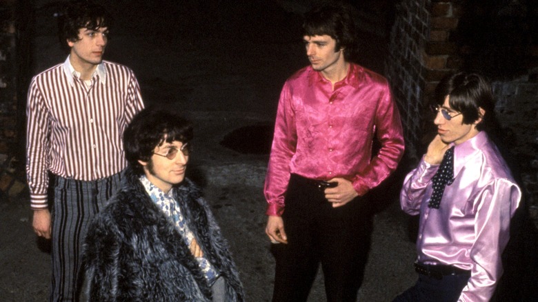 Early Pink Floyd posing outside