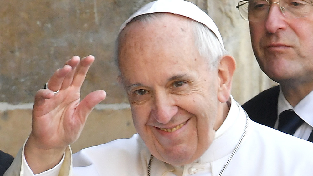 Pope Francis smiling 