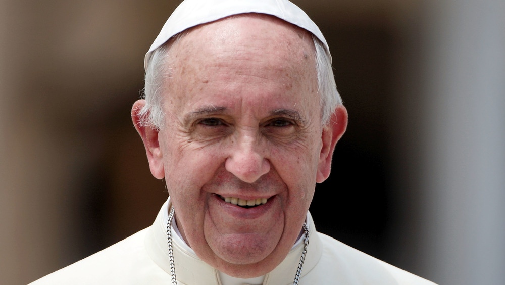 Pope Francis smiling