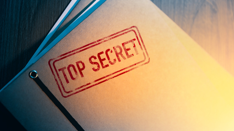 folder labelled top secret