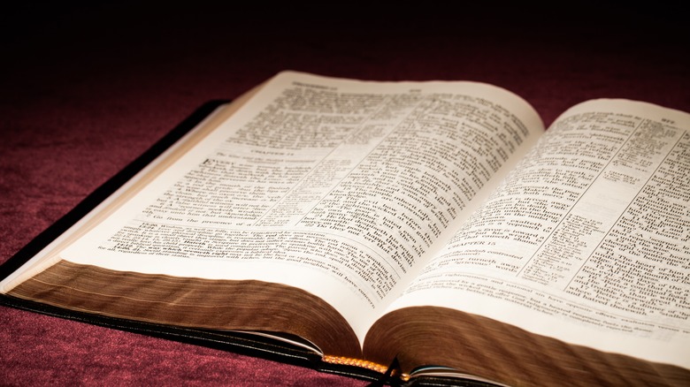 bible open book pages