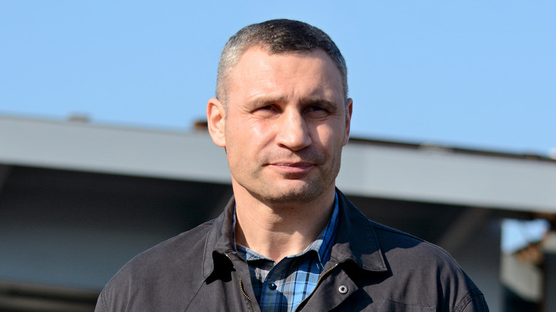 Vitali Klitschko staring ahead
