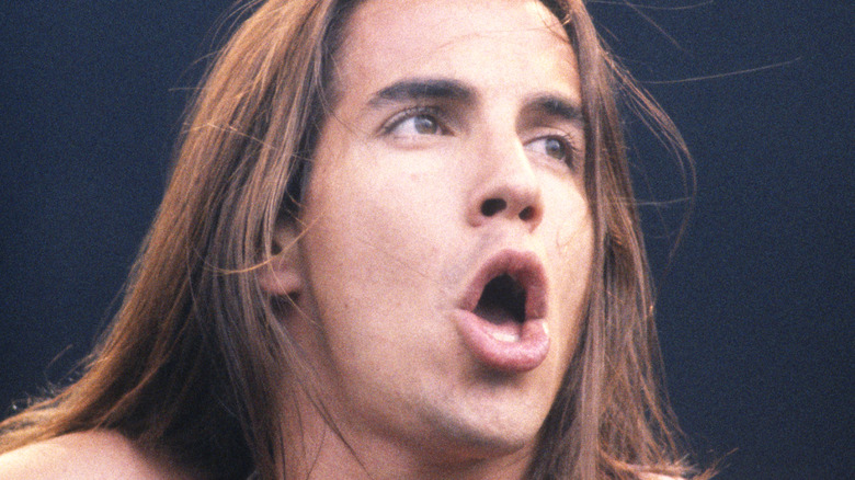 Anthony Kiedis of the Red Hot Chili Peppers circa 1992