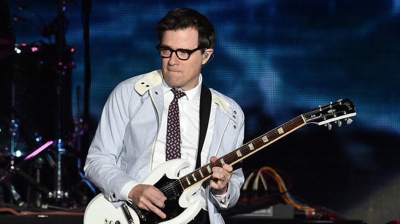 Rivers Cuomo onstage