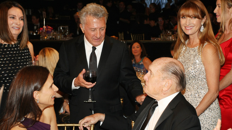 Dustin Hoffman speaking to Robert Duvall event