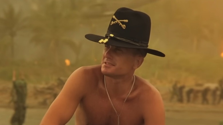 Duvall as Bill Kilgore hat outside scene