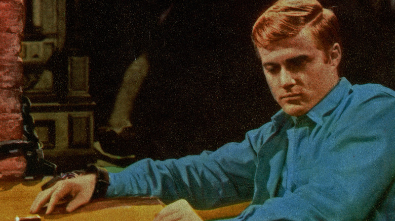 Robert Redford looking sullen