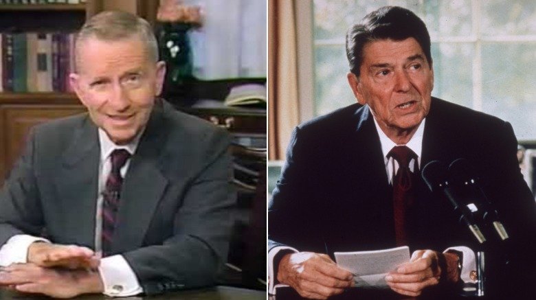 Ross Perot and Ronald Reagan