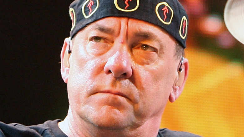 Neil Peart on stage