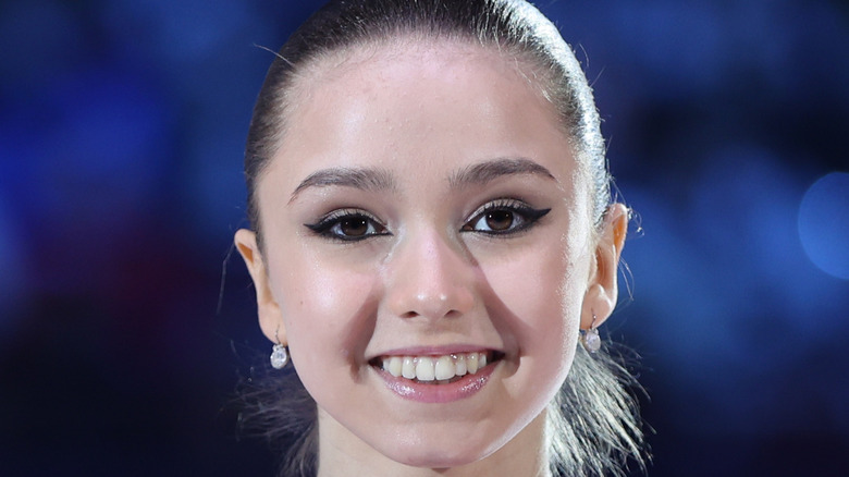 Kamila Valieva smiling, 2021