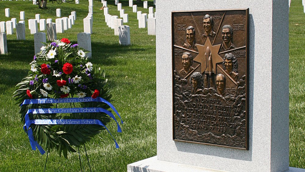 A memorial to the victims of the Space Shuttle Challenger disaster