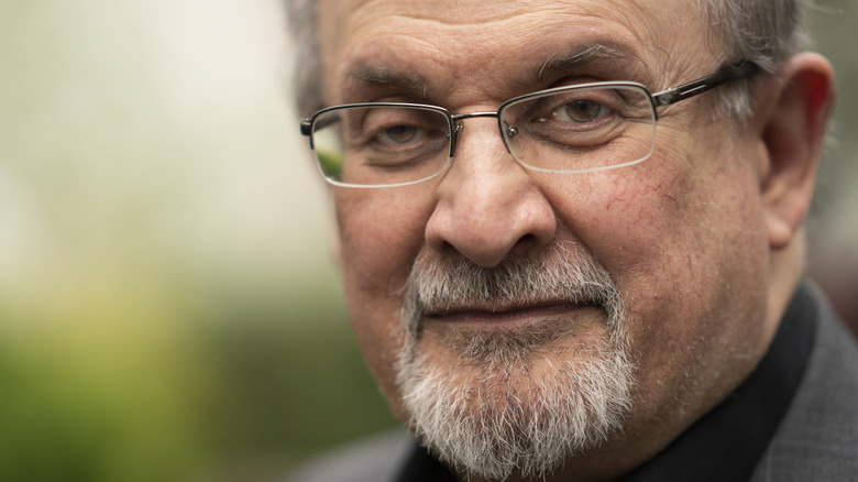 Portrait of Salman Rushdie.