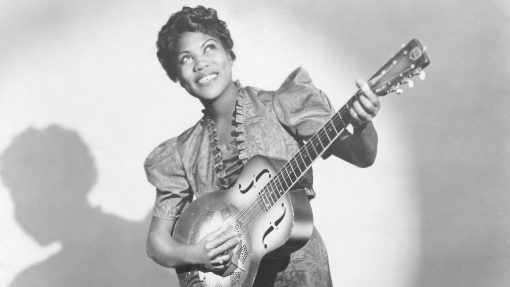 Sister Rosetta Tharpe with guitar