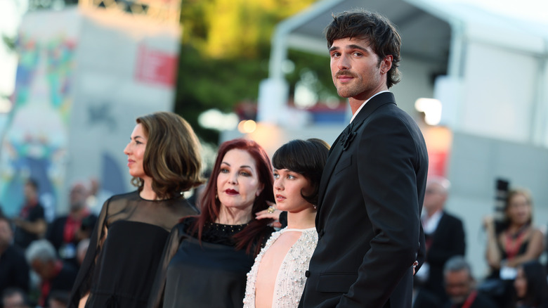The team behind Priscilla walks the Venice carpet