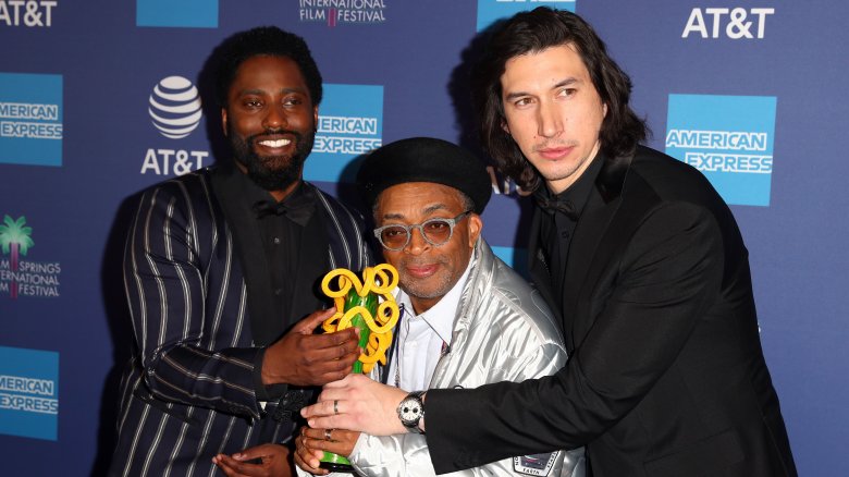 John David Washington, Spike Lee, and Adam Driver