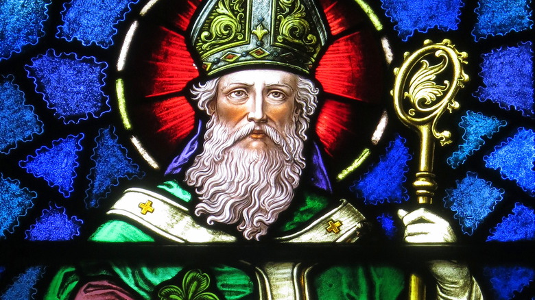 saint patrick catholic church stained glass