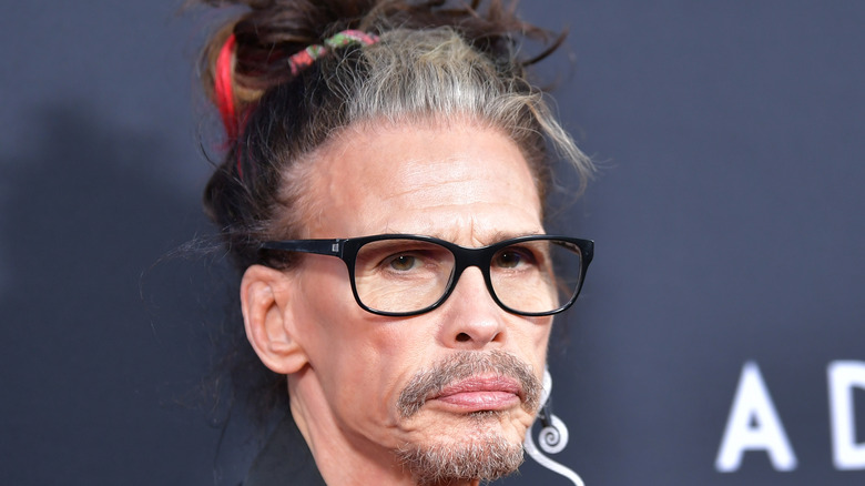 Steven Tyler looking angry