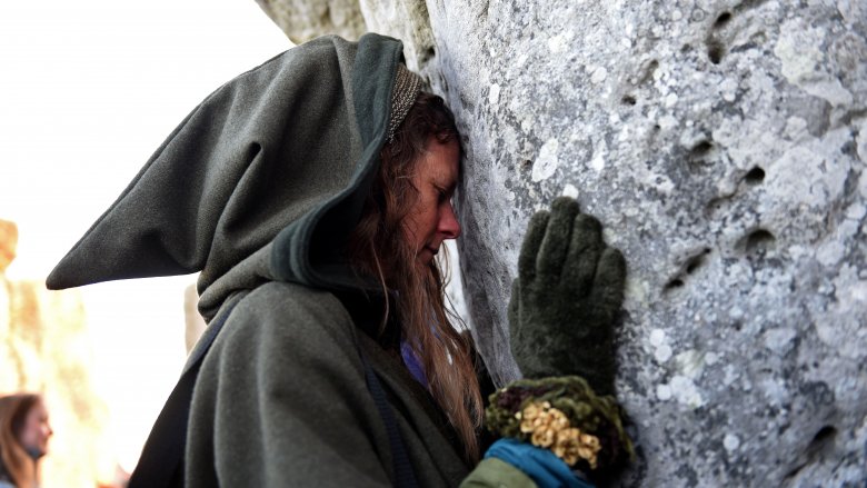 Stonehenge visitor