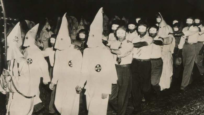 Hooded members of the KKK