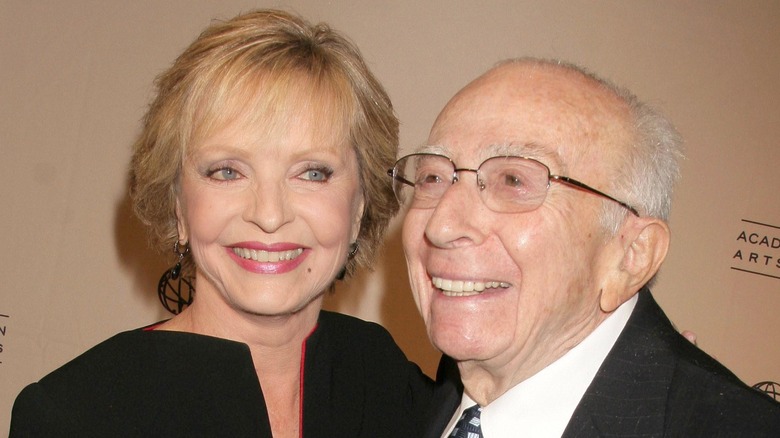 Florence Henderson and Sherwood Schwartz