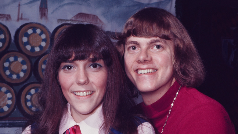 The Carpenters smiling