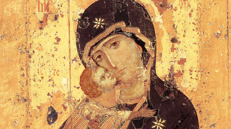 Eastern icon of the Madonna and the Child